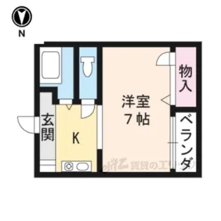第48長栄レイク唐橋【3階】の間取り