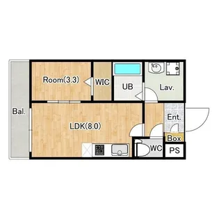 (仮称)ジーメゾン大宮三橋ミューラ【2階】の間取り