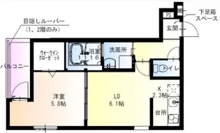 フジパレス三国ヶ丘ノース【1階】の間取り
