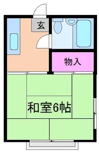 パルウッドすわ【1階】の間取り
