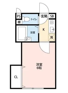 ロッシェル若松3号棟【2階】の間取り