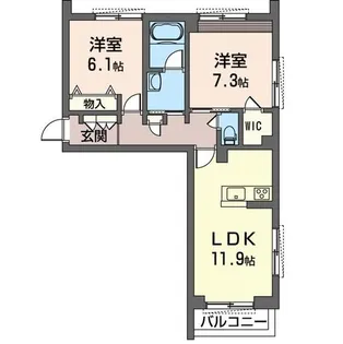 Riviere【2階】の間取り