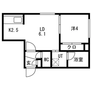 Campanella平岸(カンパネラ平岸)【1階】の間取り