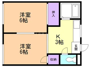 ラ・ネージュ小柳II【2階】の間取り