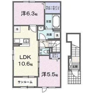 プラネッツ・リラン II【2階】の間取り