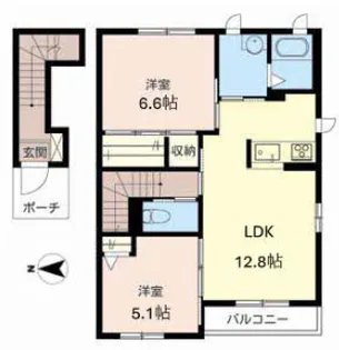 グランヒル ミワ A【2階】の間取り