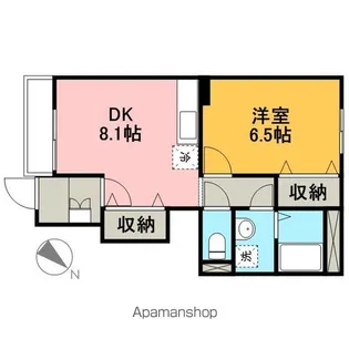 ノーザンライツ【1階】の間取り