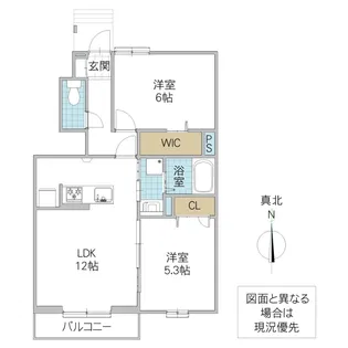 ルミエールK VII【1階】の間取り