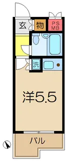 スカイコート横浜弘明寺【2階】の間取り