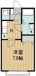 ピュアあきしま【1階】の間取り