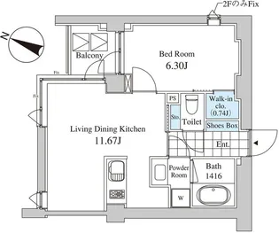 Casa Albore (カーサアルボーレ)【3階】の間取り