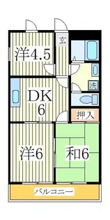 ロイヤルクレスト初石【1階】の間取り