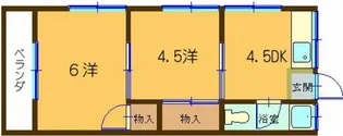 レベッカ温品【2階】の間取り