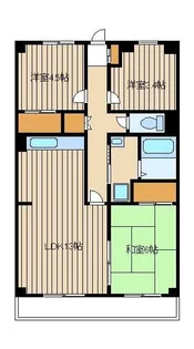 ネオアージュ光が丘【1階】の間取り