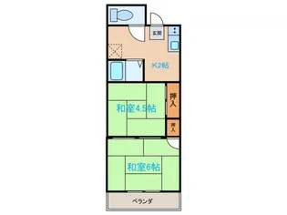 麦倉マンション【3階】の間取り