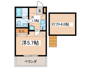 BELLAVISTA武蔵中原【2階】の間取り