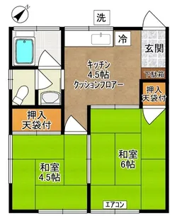 太田ハイツ【1階】の間取り