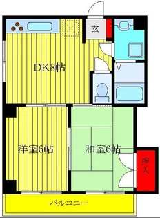 メゾンドラモーヌ【1階】の間取り