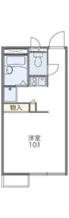 レオパレス葵【2階】の間取り