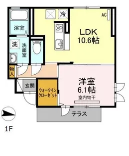 レスポワール・サラ II棟【1階】の間取り