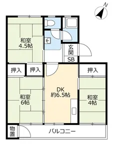 UR堤【4階】の間取り