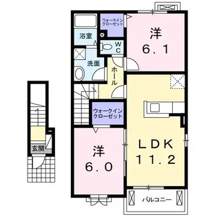 トランクワル【2階】の間取り