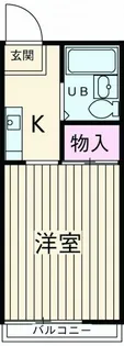 ハイツ吉江【1階】の間取り