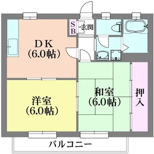 堀切スカイハイツ【1階】の間取り