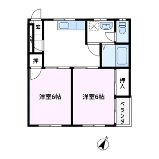 グリーンパレス【1階】の間取り