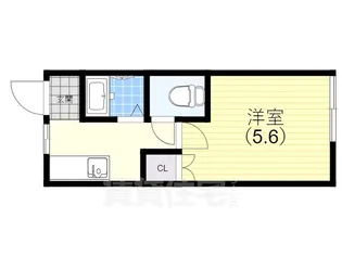 月見山ハイツ【1階】の間取り