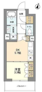 コスモグラシア学芸大学【2階】の間取り