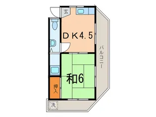 伊藤ハイツ【2階】の間取り