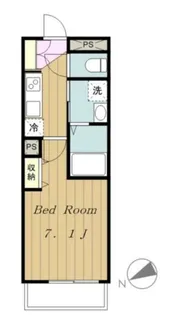 ラパス橋本【2階】の間取り