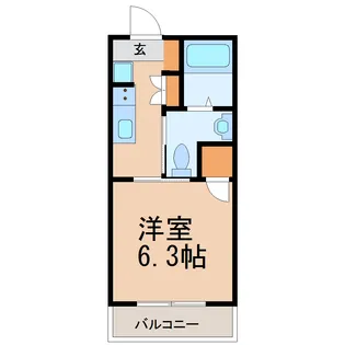 ハピネス由比ガ浜【2階】の間取り