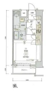 リヴシティ東大前【7階】の間取り