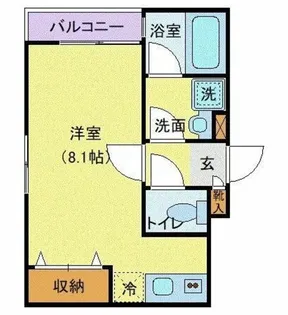 ケンズ グランノーリ・エム【1階】の間取り