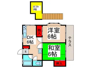 ダグラスファ-大野【1階】の間取り