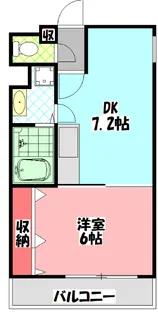 ハーミッツセル門真【6階】の間取り