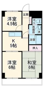 延安ビル【2階】の間取り