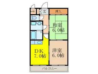 アイエムハイツ【5階】の間取り