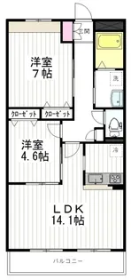 フォレスト サイド【2階】の間取り