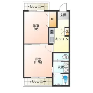 エスペランス【1階】の間取り