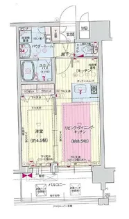 プレサンス玉造駅前【10階】の間取り