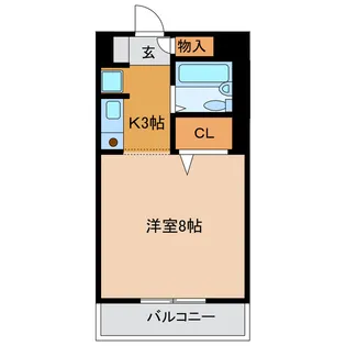ヴィラージュ ミュゲ【1階】の間取り