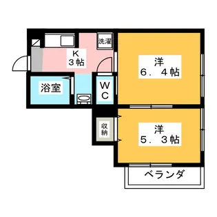 リ・ヴェール【2階】の間取り