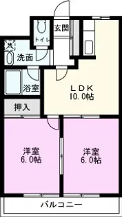 F.Sマンション元郷【2階】の間取り