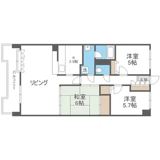 THE RESIDENCE PARK ODORIKOEN【9階】の間取り