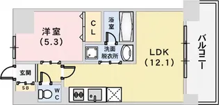 ナタリー神戸【2階】の間取り