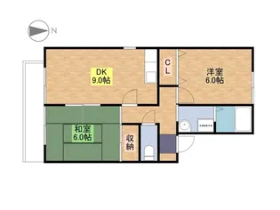 セジュールフォレスト【2階】の間取り