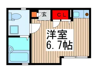 ブラウン・フラット【1階】の間取り